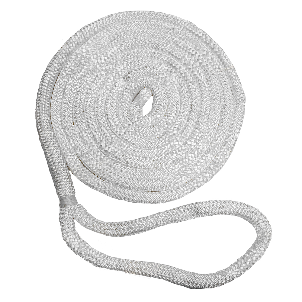 C50502000015 New England Ropes 5/8" x 15' Nylon Double Braid Dock