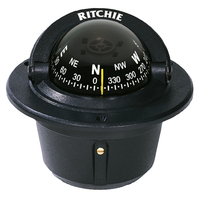 F-50     Ritchie F-50 Explorer Compass - Flush Mount - Black
