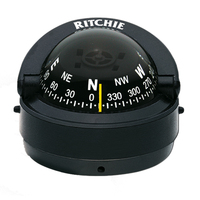 S-53     Ritchie S-53 Explorer Compass - Surface Mount - Black