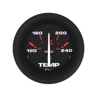 112294   BLA   Veethree Electronics Black Amega Domed Gauges