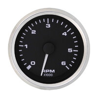 112378   BLA   Veethree Electronics Premier Pro Domed Gauges - Stainless Steel