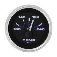 112380   BLA   Veethree Electronics Premier Pro Domed Gauges - Stainless Steel