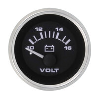 112384   BLA   Veethree Electronics Premier Pro Domed Gauges - Stainless Steel