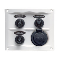 113244   BLA   BEP Splash Proof Switch Fuse Panels - With Power Socket