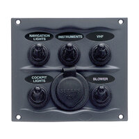 113253   BLA   BEP Splash Proof Switch Fuse Panels - With Power Socket