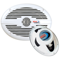 MR690     Boss Audio MR690 6" x 9" Oval Marine Speakers - (Pair) White     15556
