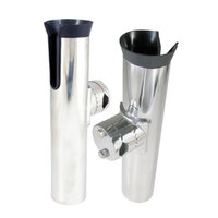 192600   BLA   Rail Mount Rod Holders - Slotted Stainless Steel