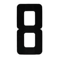 1960008P   BLA   BLA Boat Rego Letters & Numbers -  200mm Black