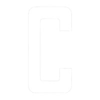 196000CWP   BLA   BLA Boat Rego Letters & Numbers -  200mm White