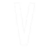 196000VWP   BLA   BLA Boat Rego Letters & Numbers -  200mm White