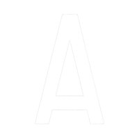 196020AWP   BLA   BLA Boat Rego Letters & Numbers -  163mm White