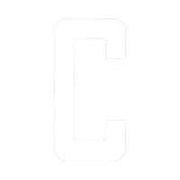 196020CWP   BLA   BLA Boat Rego Letters & Numbers -  163mm White