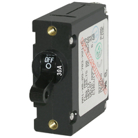7220     Blue Sea 7220 AC / DC Single Pole Magnetic World Circuit Breaker  -  30 Amp     20578