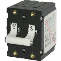 7294     Blue Sea 7294 A-Series Double Pole Toggle - 16A - White     20613