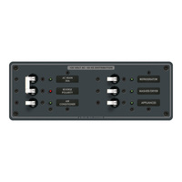 8099     Blue Sea 8099 AC Main +4 Positions Toggle Circuit Breaker Panel  (White Switches)     20700