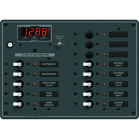 8403     Blue Sea 8403 DC Panel 13 Position w/ Multimeter     20828