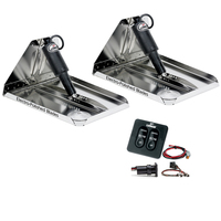 RT12X12HD     Lenco 12" x 12" Heavy Duty Performance Trim Tab Kit w/Standard Tactile Switch Kit 12V     29246