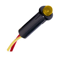 001-204     Paneltronics <sup>5</sup>&frasl;<sub>32</sub>" LED Indicator Light - 12-14VDC - Amber     29858