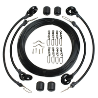 RK0337LD/MO     Lee's Deluxe Rigging Kit - Double Rig Up To 37ft. - Black Mono     31119