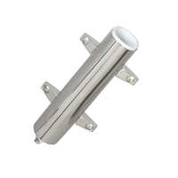 RH570     Lee's Stainless Steel Heavy Duty Bulkhead Mount w/Swivel Base  2.25" OD X 10.5" Tube     31160
