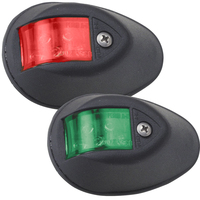 0602DP1BLK     Perko LED Sidelights - Red/Green - 12V - Black Housing     33092
