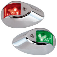0602DP1CHR     Perko LED Sidelights - Red/Green - 12V - Chrome Plated Housing     33093