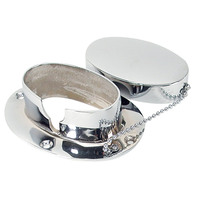 S-114C     Whitecap Chain & Rope Deck Pipe 4" x 2-1/4" Chrome Plate     36207
