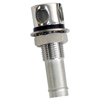 S-7032C     Whitecap Fuel Vent - Round Head, Straight, 9/16" Chrome Brass     36262