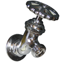 P-2453C     Whitecap CP Brass LG Sillcock 2-3/16" Base 4" Depth     36432