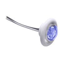 011-2540-7     Innovative Lighting LED Bulkhead/Livewell Light "The Shortie" Blue LED w/ White Grommet     39718