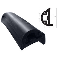 V11-9795BBK50D-2     TACO Semi-Rigid Rub Rail Kit - Black w/Black Insert - 50'     40421