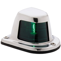 66319G7     Attwood 1-Mile Deck Mount, Green Sidelight - 12V - Stainless Steel Housing     43859