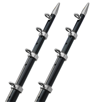 OT-0542BKA15-HD     TACO 15' Telescopic Outrigger Poles HD 1-½" - Black/Silver     44299