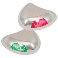 0616DP2STS     Perko Stealth Series LED Side Lights - Horizontal Mount - Red/Green     45726
