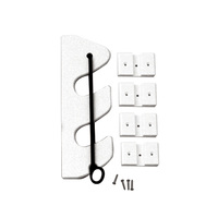 P03-132W     TACO 2-Rod Poly Bungee Rod Holder Rack - White     45928