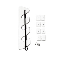 P03-133W     TACO 3-Rod Poly Bungee Rod Holder Rack - White     45929