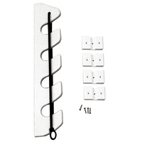 P03-134W     TACO 4-Rod Poly Bungee Rod Holder Rack - White     45930