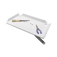 P01-2120W     TACO 20" Poly Filet Table w/Adjustable Gunnel Mount - White     45932