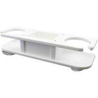 P01-2000W     TACO 2-Drink Poly Holder w/Catch-All - White     45935