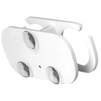 P01-2001W     TACO 2-Drink Poly Cup Holder w/Suction Cup Mounts - White     45936