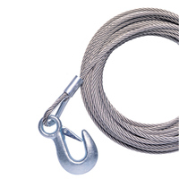 P7188800AJ     Powerwinch 40' x 7/32" Replacement Galvanized Cable w/Hook f/RC30, RC23, 712A, 912, 915, T2400 & AP3500     46090