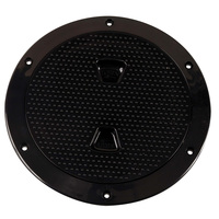 DP62-B     Beckson 6" Non-Skid Screw-Out Deck Plate - Black     46429