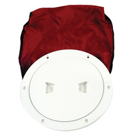 DP60BW     Beckson 6" Stow-Away Deck Plate - White w/12" Bag     46444