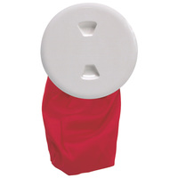 DP50BW     Beckson 5" Stow-Away Deck Plate - White w/12" Bag     46447