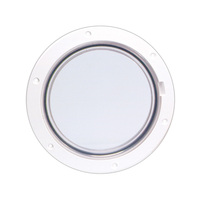 DP61-W-C     Beckson 6" Clear Center Pry-Out Deck Plate - White     46450