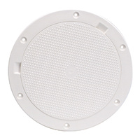 DP83-W     Beckson 8" Non-Skid Pry-Out Deck Plate - White     46458
