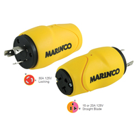 S30-15     Marinco Straight Adapter, 30A Male - 15A Female     47078