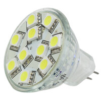 LLB-11TW-61-00     Lunasea MR11 LED Bulb - 10-30VDC/2.2W/140 Lumens - Warm White     48707