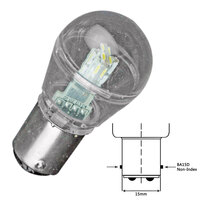 LLB-26FC-21-00     Lunasea Bayonet LED Bulb BA15D - 10-30VDC/1W/105 Lumens - Cool White     48727
