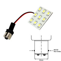 LLB-269W-21-00     Lunasea Bayonet 9 LED Bulb BA15D - 12VAC or 10-30VDC/2W/149 Lumens - Warm White     48730